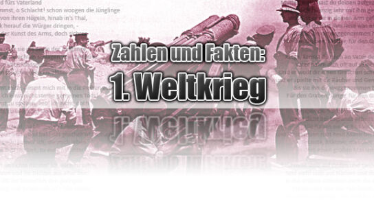 Der Erste Weltkrieg – Zahlen und Fakten