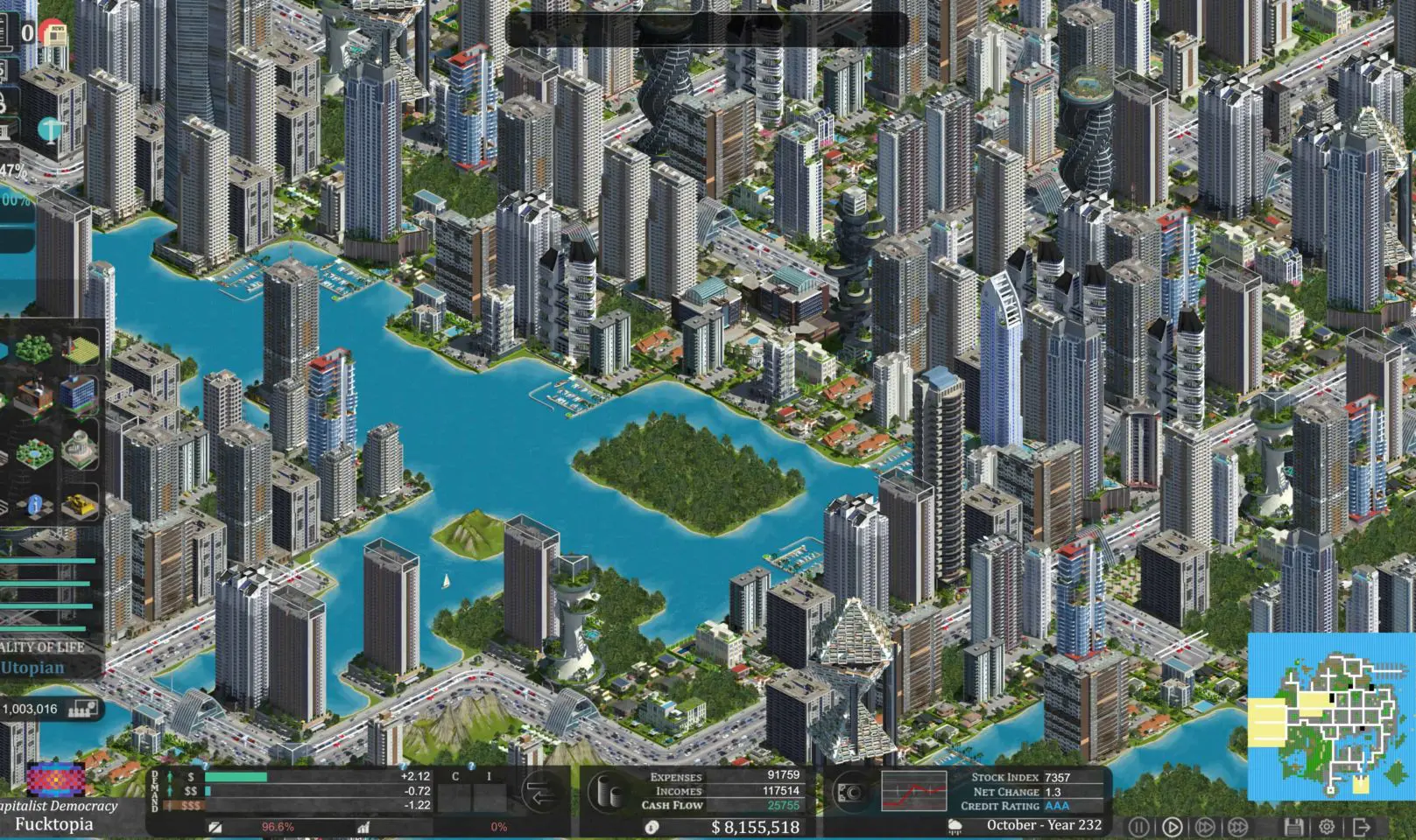 Screenshot aus Citystate