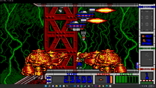 How was the parallax scrolling of Duke Nukem II designed?