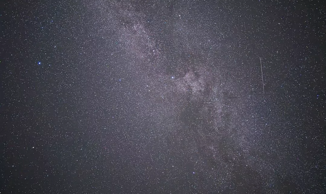 Long exposure to the sky on a cold September night in a small village east of Munich, where I spent part of my childhood and youth. You can see dark and bright star clusters of our Milky Way with its countless stars, plus one or two trails of passing satellites (I'm looking at you, Elon). In Sài Gòn, it is usually impossible to see even one star in the brightly lit night sky, so this was special for me.