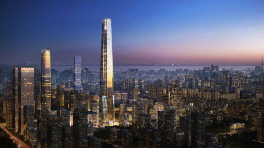 Time-lapse construction of the Shenzhen Citymark Center (388m, 70fl)