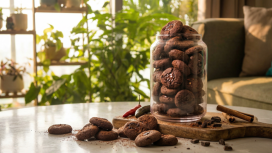 Chocolate chili Plätzchen in Ho Chi Minh City’s December glow