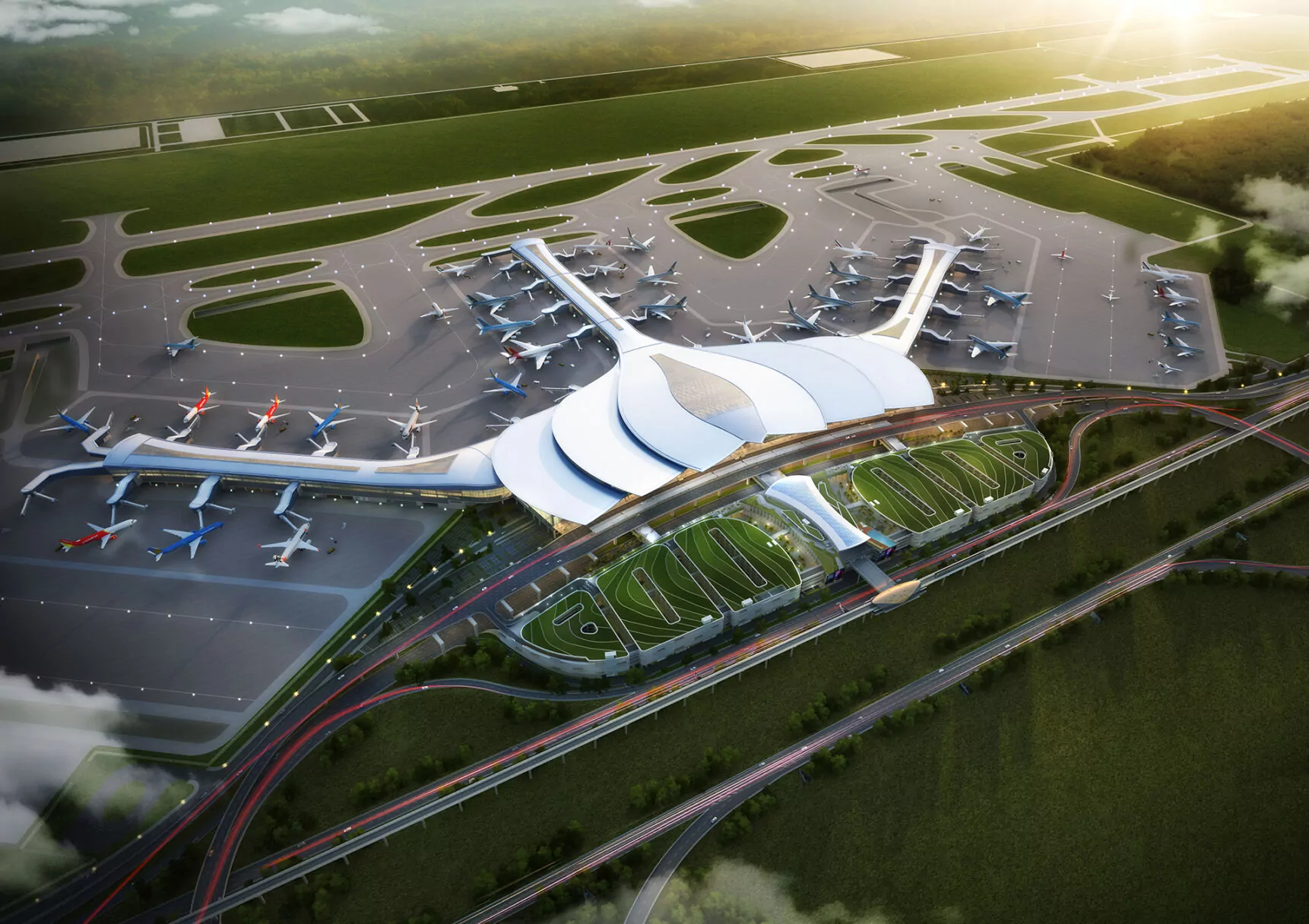Vietnam Long Thanh International Airport Passenger Terminal By Heerim Architects & Planners