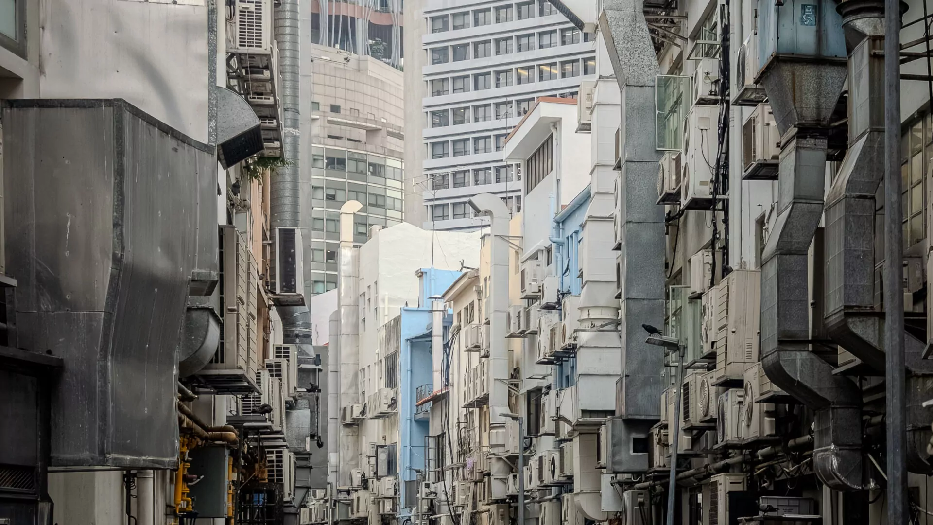 The unremarkable reality that lies behind popular tourist areas and shiny, attractive surfaces.