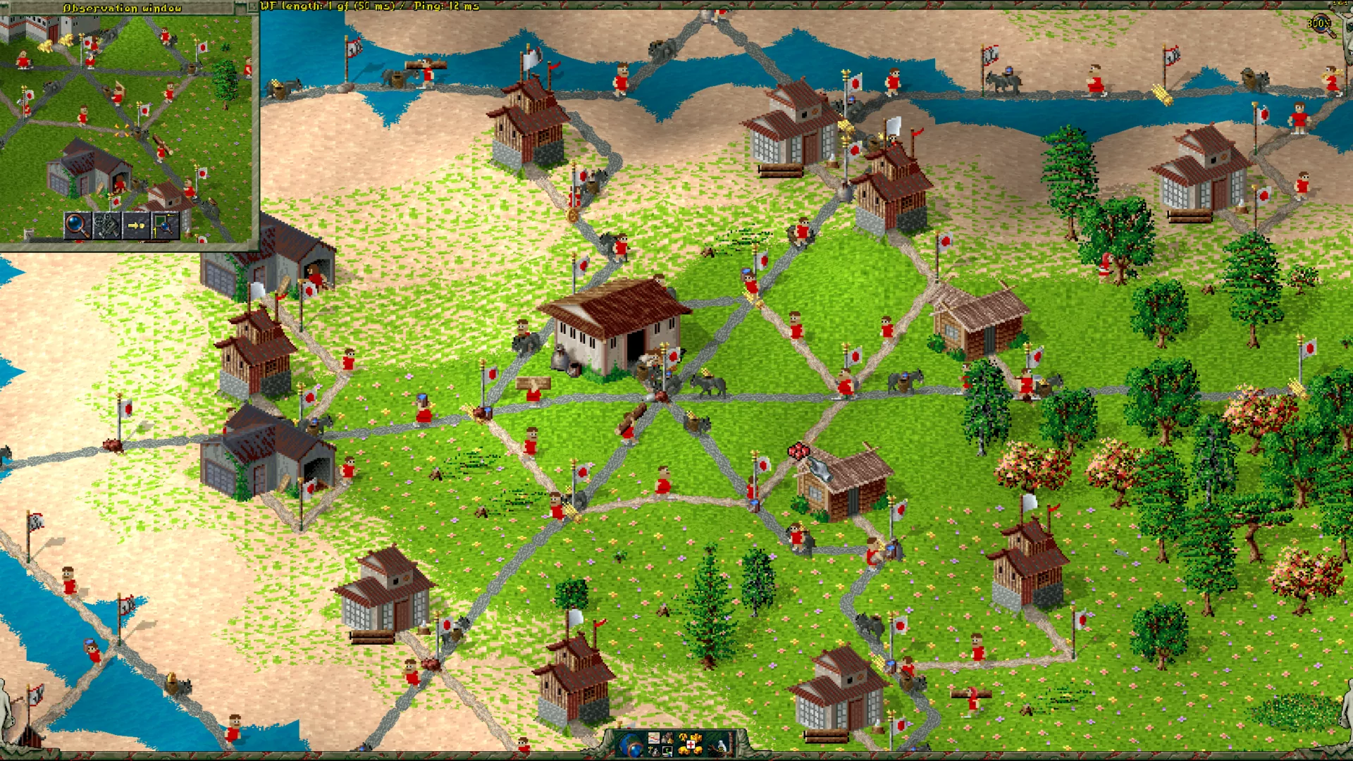 Without strategically placed warehouses, the settlers (and their donkeys) would quickly become stuck in a traffic jam of goods.