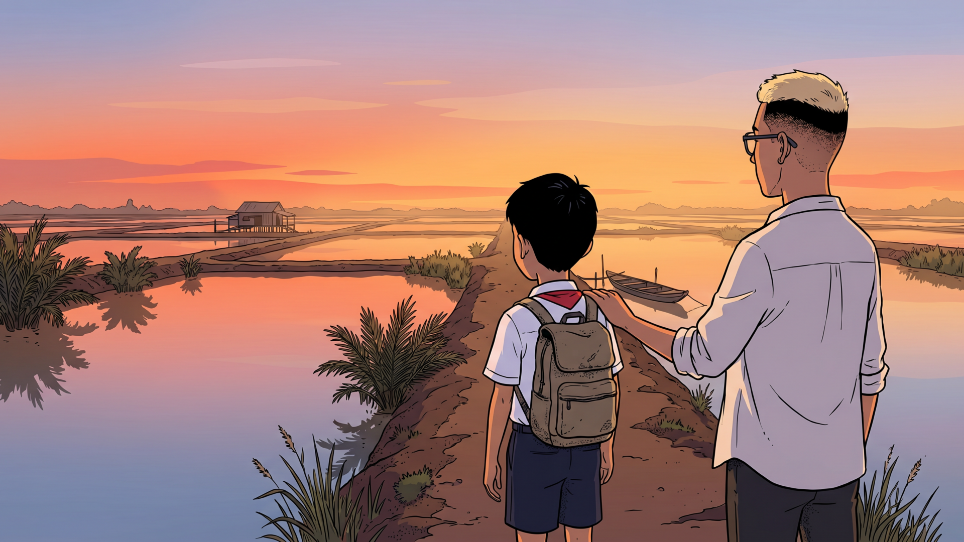 A childhood at the end of the water