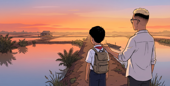 A childhood at the end of the water