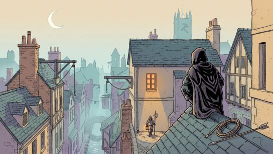 Hume on the rooftops of The City, year 833 - one bump away from being noticed